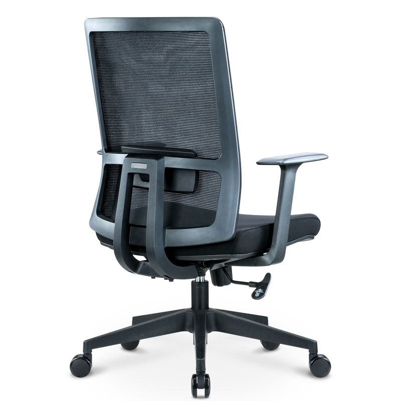 Adjustable Luxury Lumbar Back Support Ergonomic Executive Swivel Computer Desk Mid-back Office Chairs Furniture