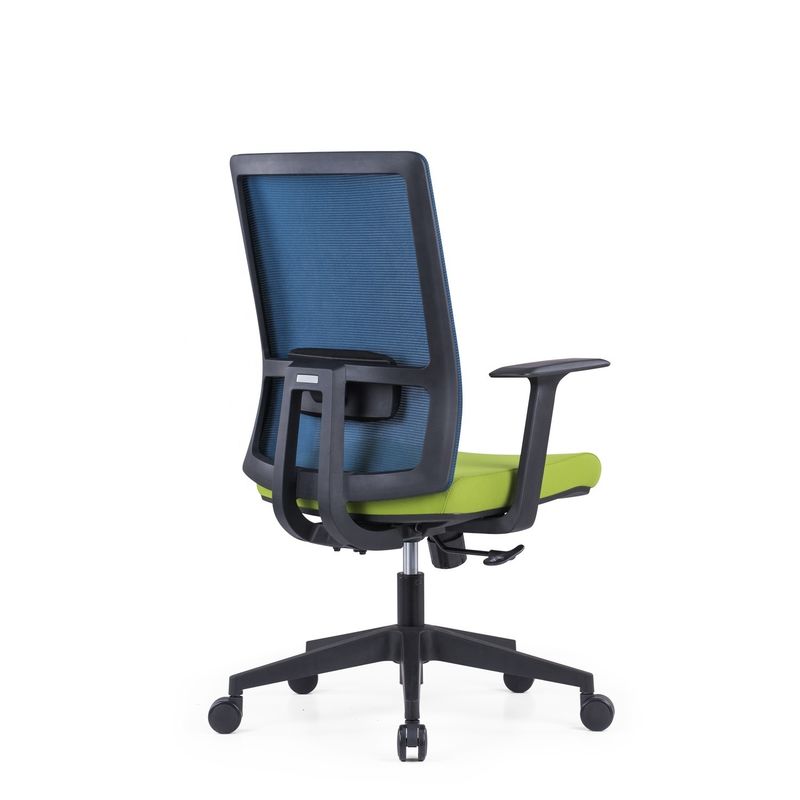 Staff Home Mesh Backrest Lift Swivel Office Chair with Headrest and Ergonomic Support