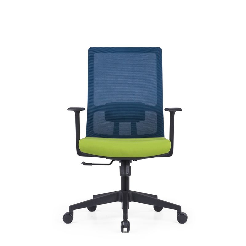 Staff Home Mesh Backrest Lift Swivel Office Chair with Headrest and Ergonomic Support