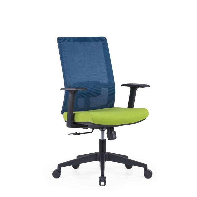 Staff Home Mesh Backrest Lift Swivel Office Chair with Headrest and Ergonomic Support