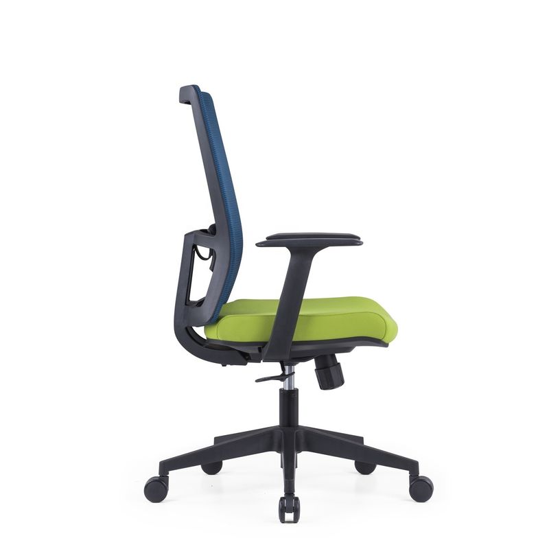 Staff Home Mesh Backrest Lift Swivel Office Chair with Headrest and Ergonomic Support