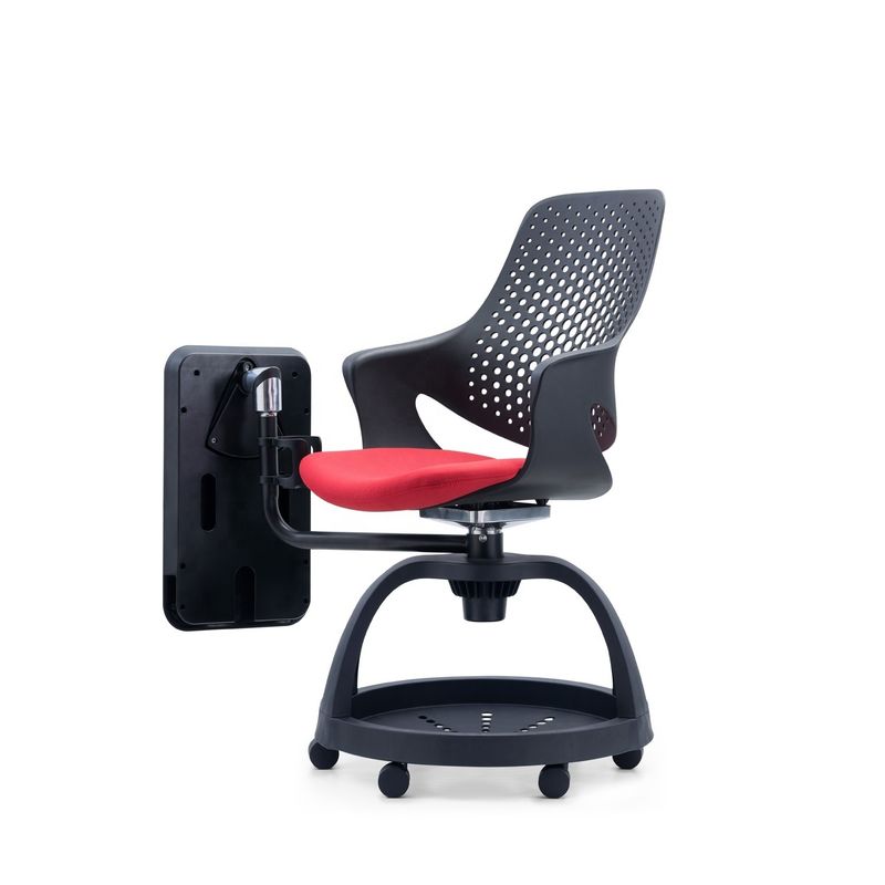 ODM Design Modern Plastic Student Chair with Adjustable Height and Writing Pad Storage