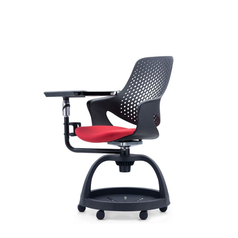 ODM Design Modern Plastic Student Chair with Adjustable Height and Writing Pad Storage