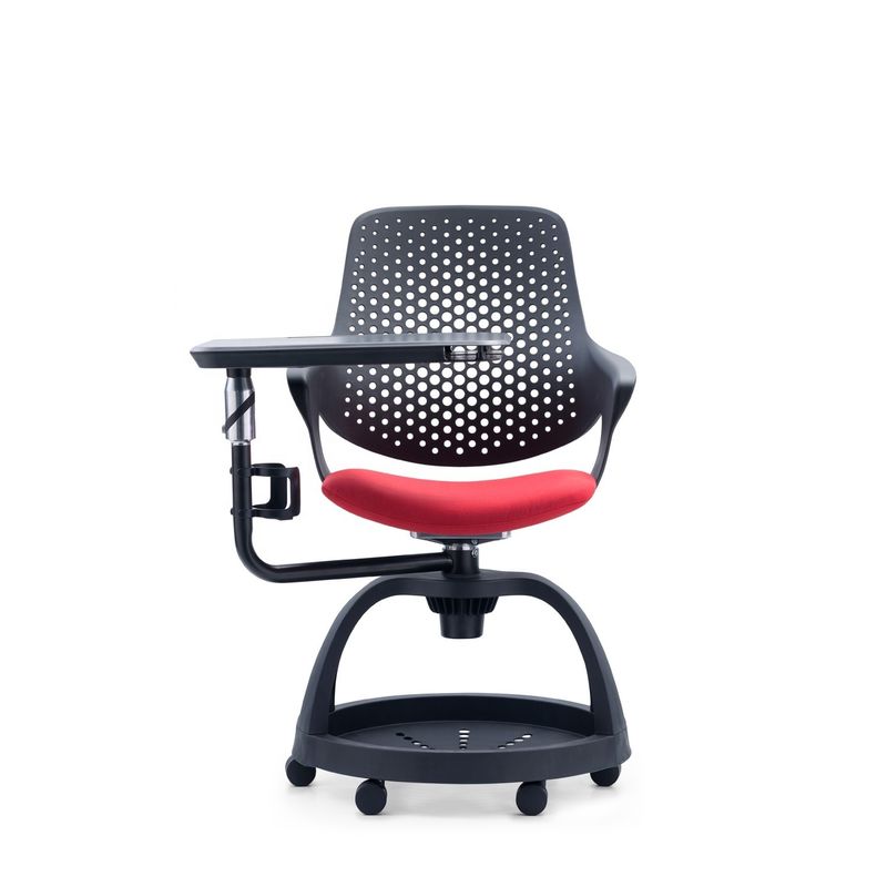 ODM Design Modern Plastic Student Chair with Adjustable Height and Writing Pad Storage