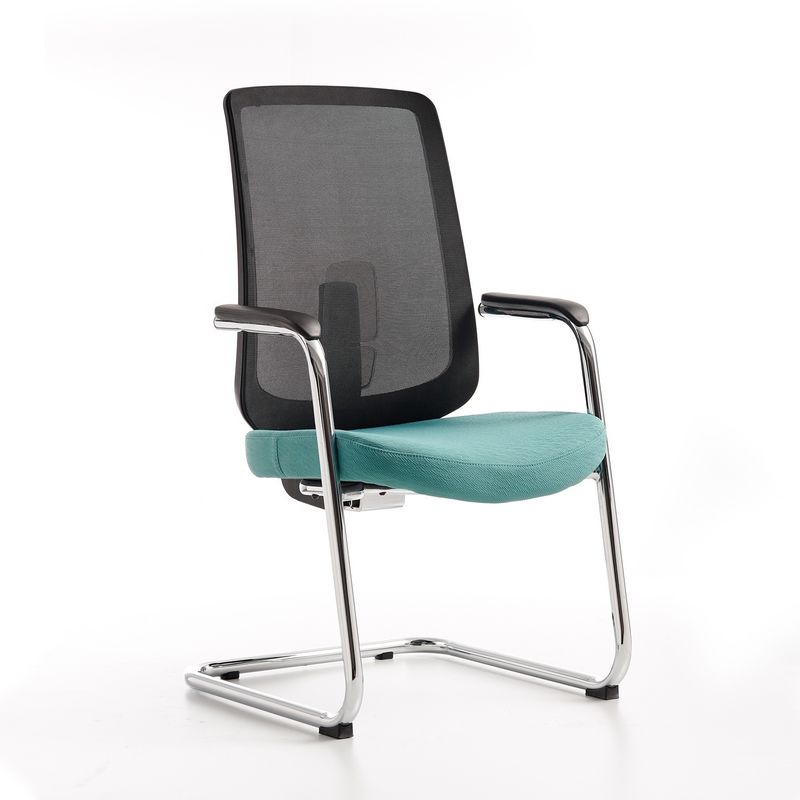 Mid Back Staff Office Chairs Mesh Conference Room Chair with Metal Foot and Free Shipping