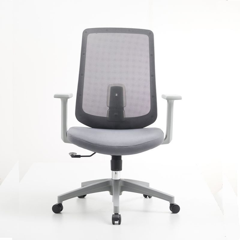 M-062B Mid back gray swivel mesh chair ergonomic executive high back office chair