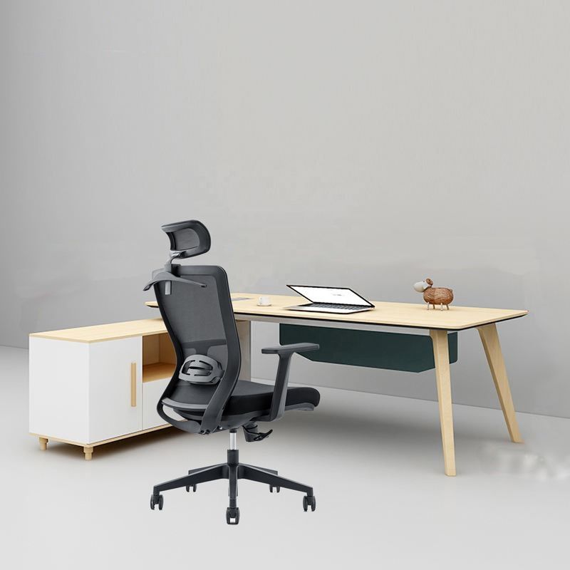 650*690*1150-1250mm Adjustable Luxury Office Chair with Mesh Fabric and Fixed Armrest