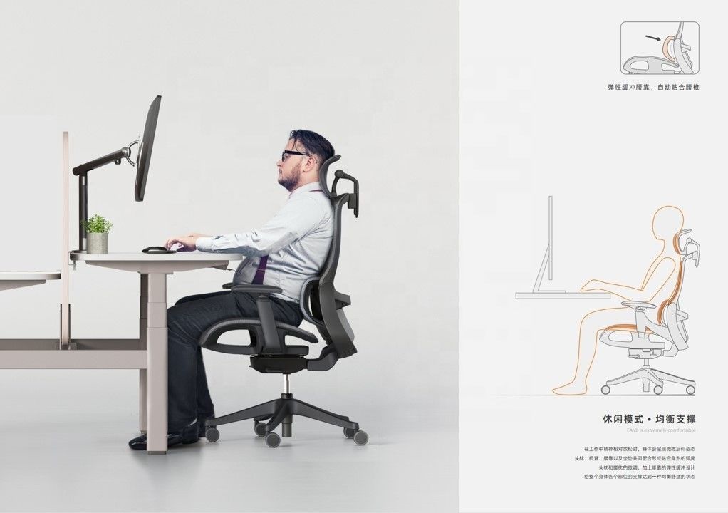 Full Mesh Boss Chair with Donati Mechanism Luxury Modern Office Furniture Pass BIFMA Test