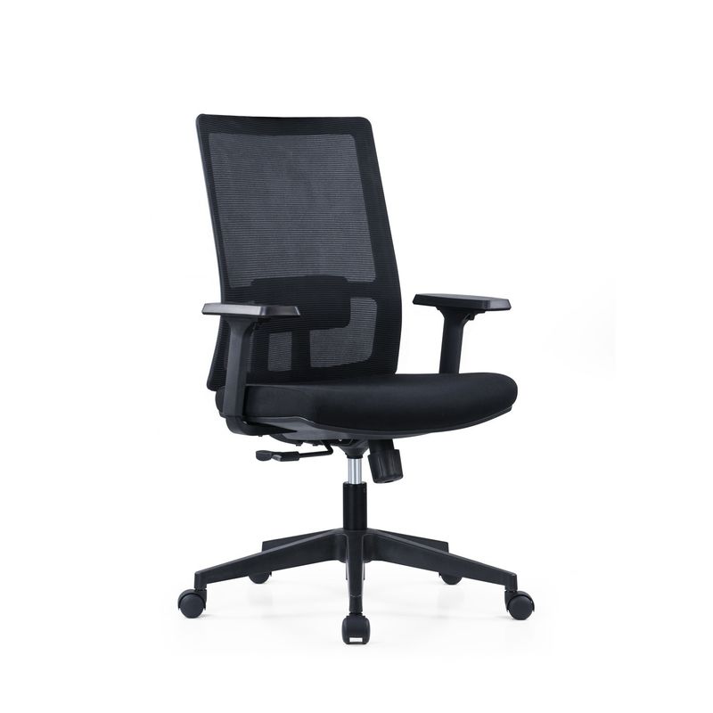 2D Arm Ergonomic Revolving Office Computer Chair with Lumbar Support and Mesh Fabric