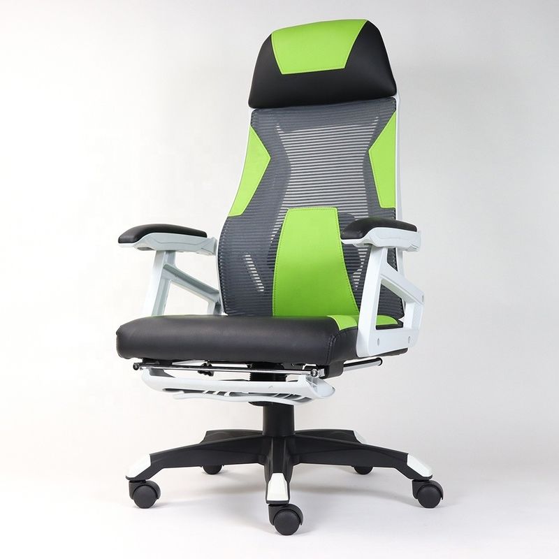 Customize Fabric Mesh Back Swivel Office Furniture in Orange for Conference Room