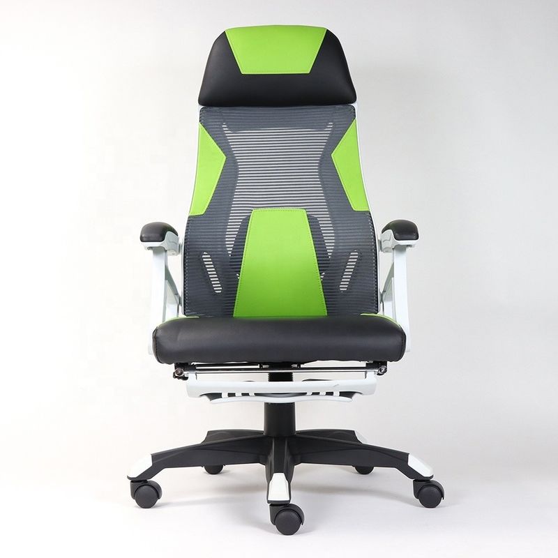 Customize Fabric Mesh Back Swivel Office Furniture in Orange for Conference Room