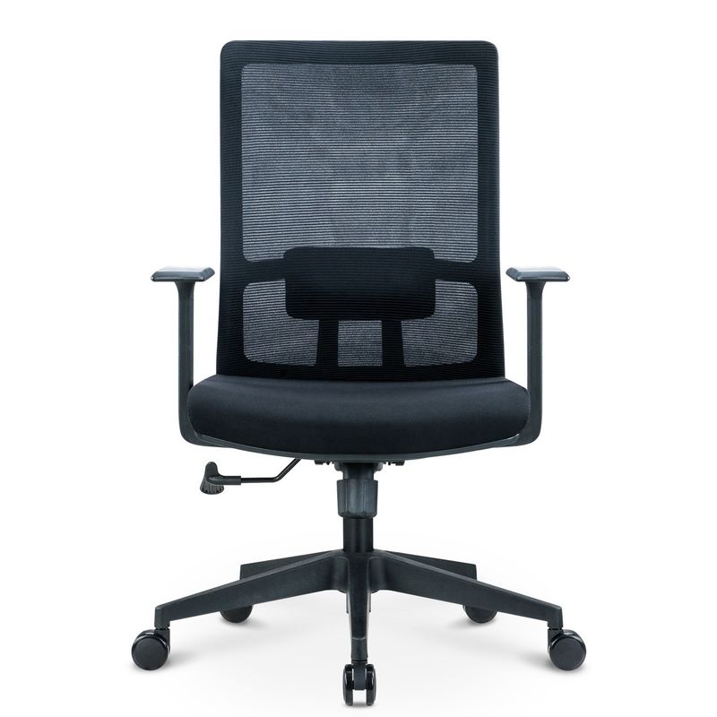 Adjustable Height Mesh Back Swivel Office Chair with Lumbar Support and Modern Style