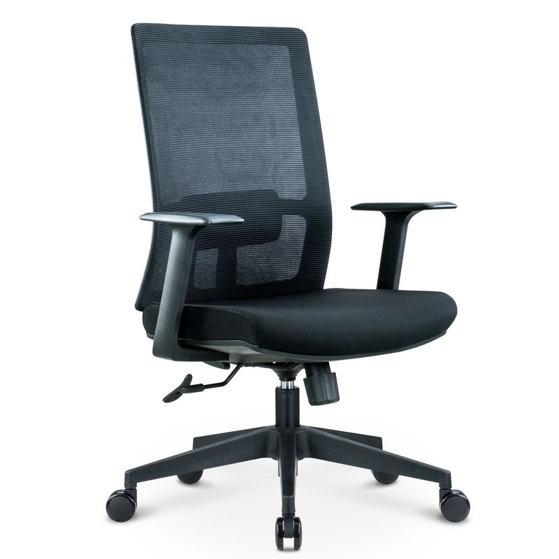 Adjustable Height Mesh Back Swivel Office Chair with Lumbar Support and Modern Style
