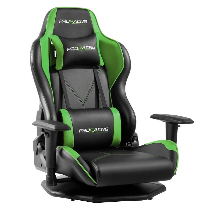 HCYZ Gray PVC Leather Computer Gaming Chair with Rotating Design Affordable and Durable