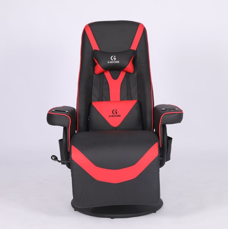 Specific Office Chair Luxury Gaming Chair with Cup Holder in Pink Racing Style Leather