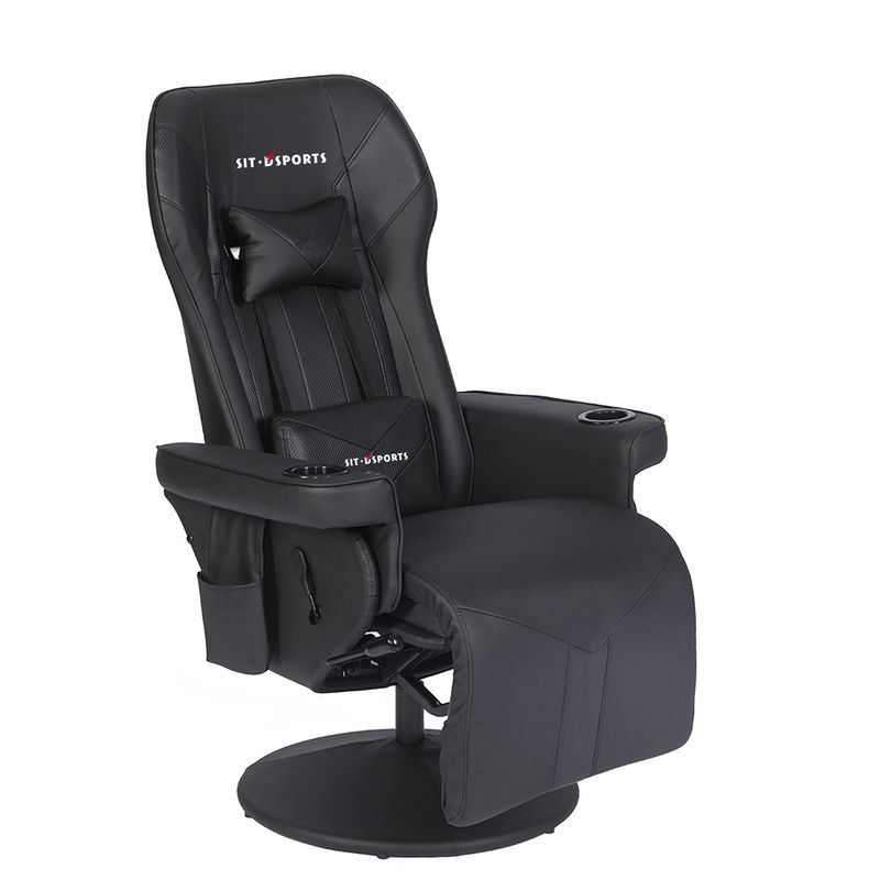 ODM OEM Executive Chair Racing Style Leather Gaming Chair with Cup Holder and Footrest