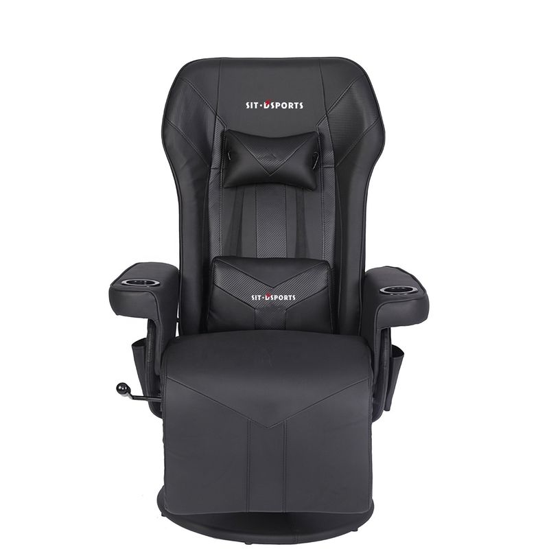 ODM OEM Executive Chair Racing Style Leather Gaming Chair with Cup Holder and Footrest