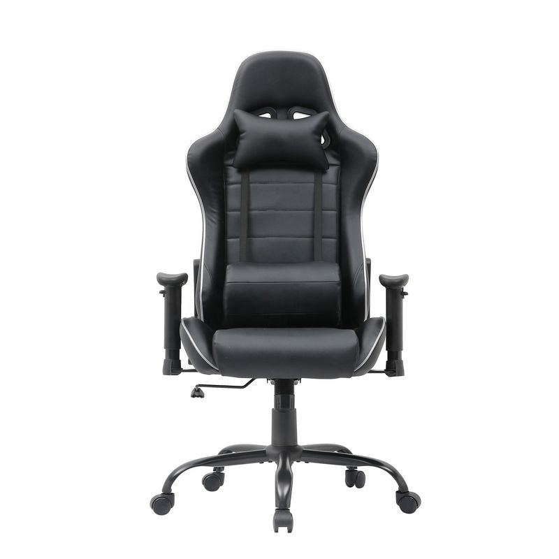 HCYZ RGB LED Light PC Gamer Chair with Backrest Adjustable 90-180 and Massage Function