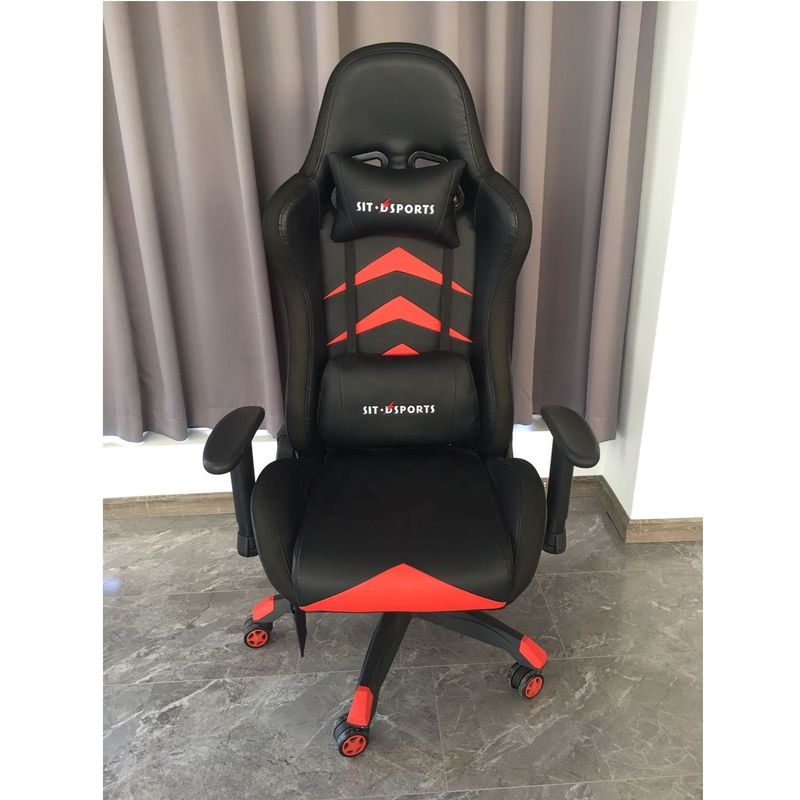 Industrial Style HCYZ RGB LED Light Computer Chair Executive Gaming Chair with PU Leather