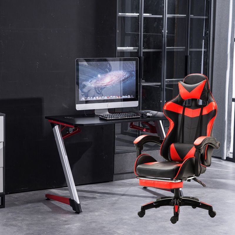Metal Type Iron E-sports Chair Comfortable PU Leather Gaming Chair for Professionals