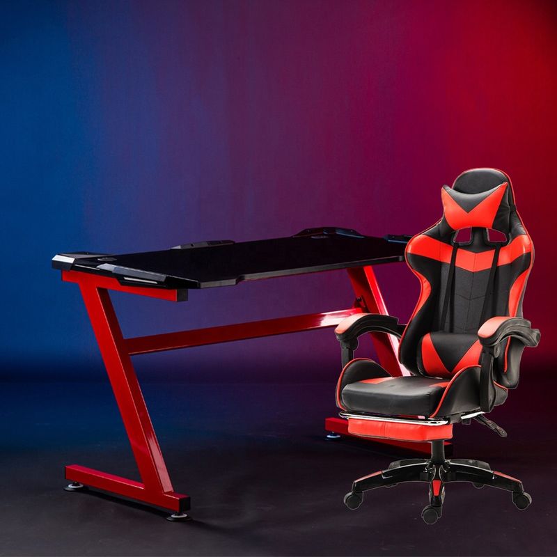 Metal Type Iron E-sports Chair Comfortable PU Leather Gaming Chair for Professionals
